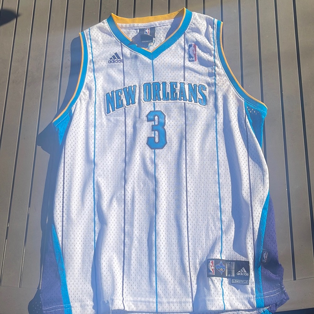 NBA Adidas Chris Paul New Orleans Hornets Home Jersey White Boys size XL (18-20)